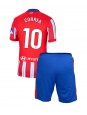 Atletico Madrid Angel Correa #10 Domácí dres pro děti 2024-25 Krátký Rukáv (+ trenýrky)